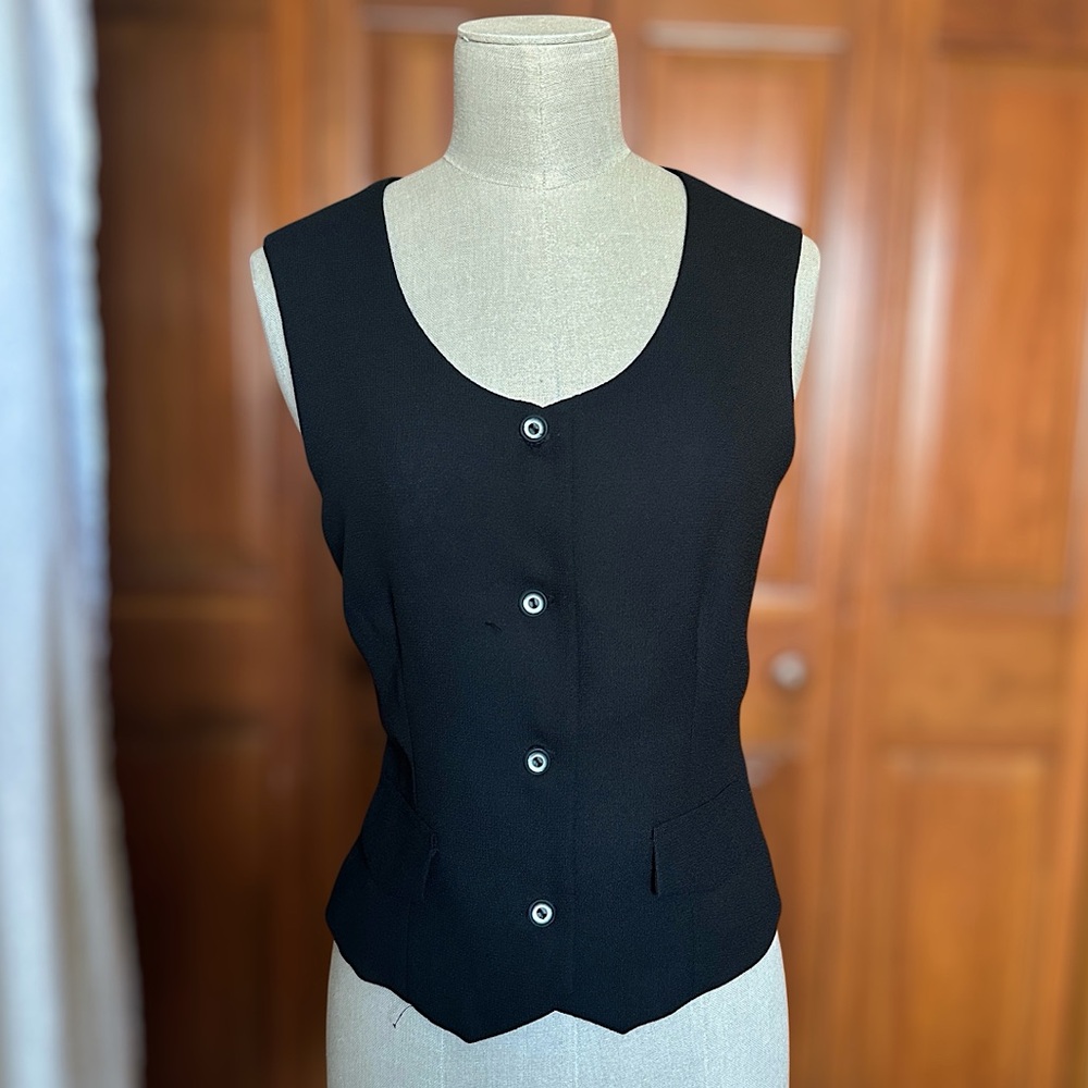 Framework Vintage Women’s Black Button Down Vest